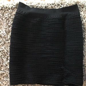black ruffle skirt